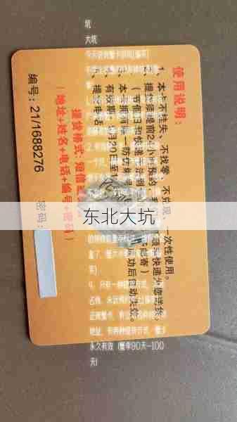 东北大坑 第1张 东北大坑 第1张