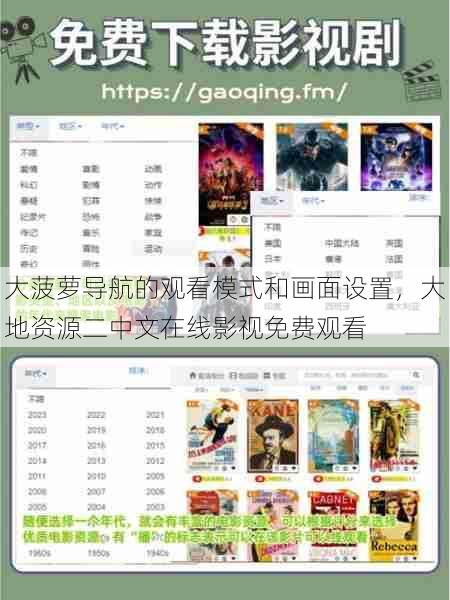 大菠萝导航的观看模式和画面设置,大地资源二中文在线影视免费观看 第1张 大菠萝导航的观看模式和画面设置,大地资源二中文在线影视免费观看 第1张