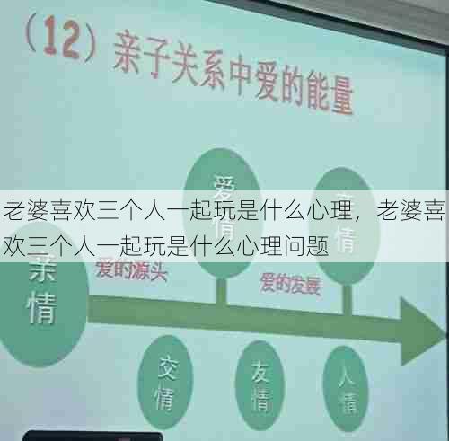 老婆喜欢三个人一起玩是什么心理,老婆喜欢三个人一起玩是什么心理问题 第1张 老婆喜欢三个人一起玩是什么心理,老婆喜欢三个人一起玩是什么心理问题 第1张